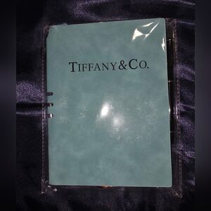 Tiffany & Co. Blue Notebook W/ Pen. New In Plastic